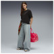 Puma Γυναικεία κοντομάνικη μπλούζα Essentials Elevated Relaxed Velour Rib Tee